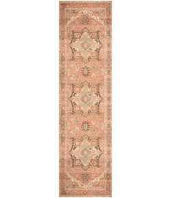 Nourison Vintage Washables Coral Multicolor VWS11 2 ft. 2 in. X 8 ft. Rect. Rug