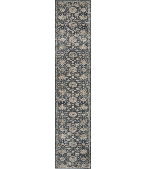 Nourison Concerto Blue Beige CNC06 2 ft. 2 in. X 10 ft. Rect. Rug