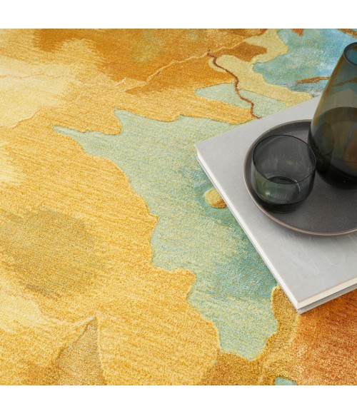 Nourison Prismatic Gold Multicolor PRS29 6 ft. X 8 ft. Rect. Rug