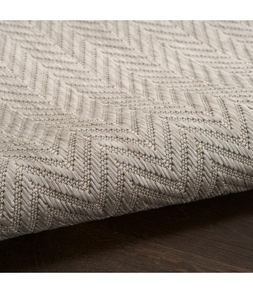 Nourison Horizon Indoor/Outdoor Grey HOZ02 9 ft. X 12 ft. Rect. Rug