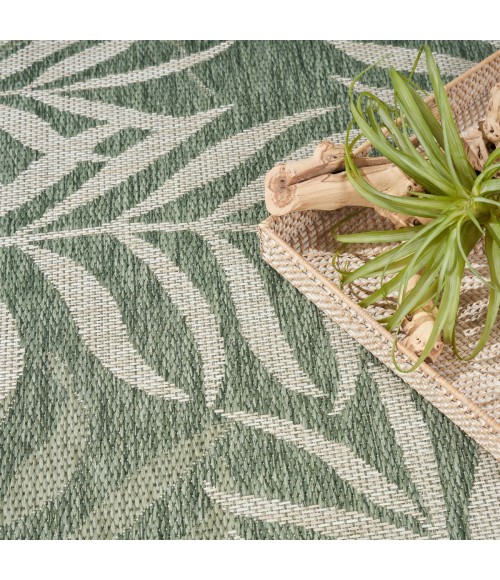 Nourison Garden Oasis Green Ivory GOA01 10 ft. X 14 ft. Rect. Rug
