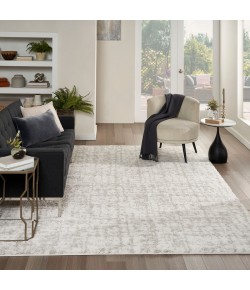 Nourison Modern Shag Ivory Grey MMD06 7 ft. 10 in. X 9 ft. 10 in. Rect. Rug