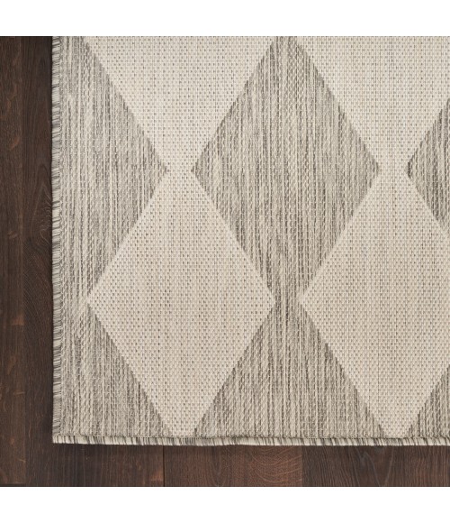 Nourison Positano Light Grey POS04 6 ft. X 9 ft. Rect. Rug