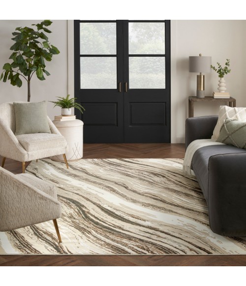 Nourison Eco-Friendly Beige Grey Rug ECO05 7 ft. 10 in. X 9 ft. 10 in. Rect. - Rugs Town Nourison Eco-Friendly Beige Grey ECO05 7 ft. 10 in. X 9 ft. 10 in. Rect. Rug