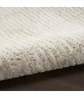 Nourison Cozy Modern Grey Ivory CMD03 2 ft. 2 in. X 10 ft. Rect. Rug