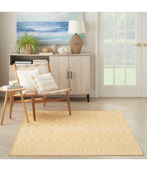 Nourison Positano Yellow POS02 7 ft. X 10 ft. Rect. Rug