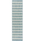 Nourison Positano Aqua Ivory POS03 2 ft. 2 in. X 10 ft. Rect. Rug
