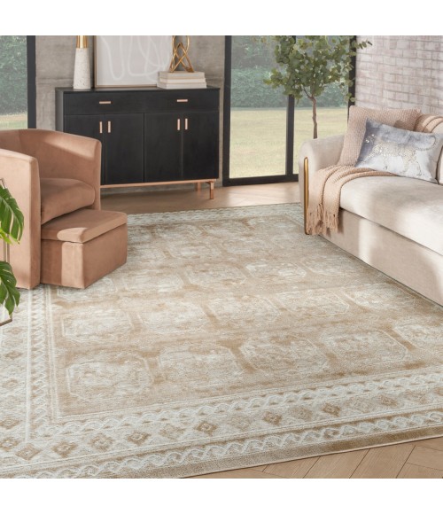 Nourison Dekor Cream Beige DEK01 7 ft. 10 in. X 9 ft. 10 in. Rect. Rug