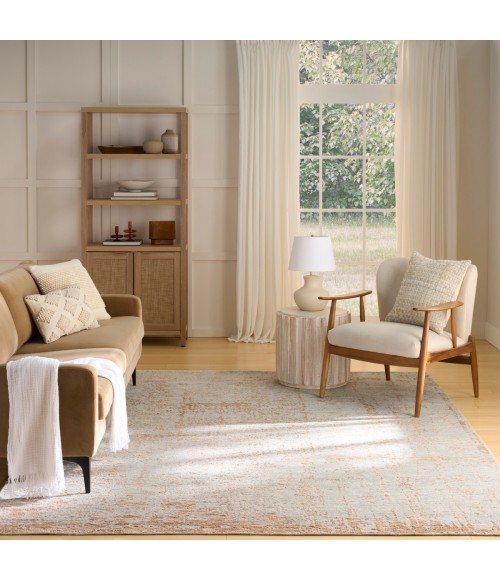 Nourison Luna Blue Mocha LUN01 8 ft. X 10 ft. Rect. Rug