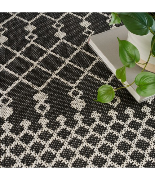 Nourison Positano Black POS02 4 ft. X 6 ft. Rect. Rug