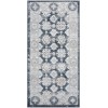 Nourison Dekor Grey Navy DEK02 2 ft. X 4 ft. Rect. Rug
