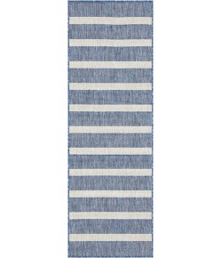 Nourison Home Positano POS03 Navy Ivory 2 ft. X 6 ft. Area Rug