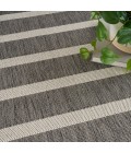 Nourison Positano Charcoal Ivory POS03 9 ft. X 12 ft. Rect. Rug