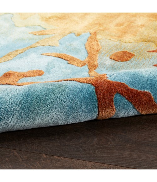 Nourison Prismatic Gold Multicolor PRS29 4 ft. X 6 ft. Rect. Rug