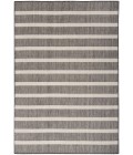 Nourison Positano Charcoal Ivory POS03 6 ft. X 9 ft. Rect. Rug