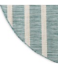 Nourison Positano Aqua Ivory POS03 6 ft. X Round Rug