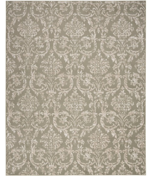Nourison Jubilant Olive JUB09 6 ft. X 9 ft. Rect. Rug