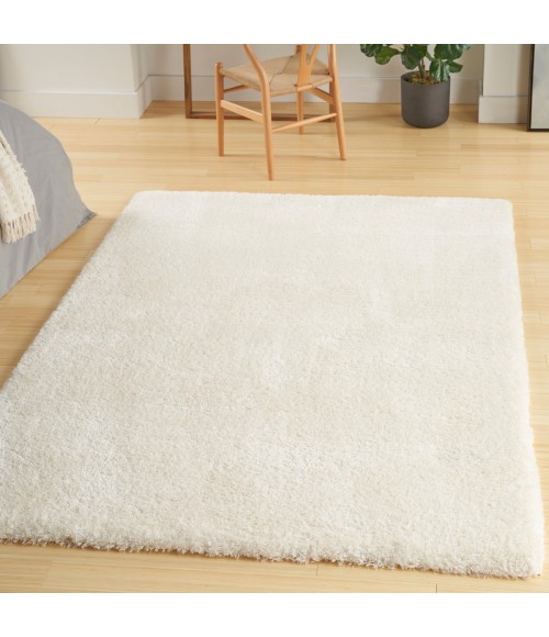 Nourison Luxurious Shag Ivory LXR05 4 ft. X 6 ft. Rect. Rug