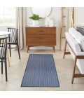 Nourison Horizon Indoor/Outdoor Navy Rug HOZ02 2 ft. 2 in. X 8 ft. Rect. - Rugs Town Nourison Horizon Indoor/Outdoor Navy HOZ02 2 ft. 2 in. X 8 ft. Rect. Rug