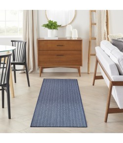 Nourison Horizon Indoor/Outdoor Navy HOZ02 2 ft. 2 in. X 8 ft. Rect. Rug Nourison Horizon Indoor/Outdoor Navy HOZ02 2 ft. 2 in. X 8 ft. Rect. Rug