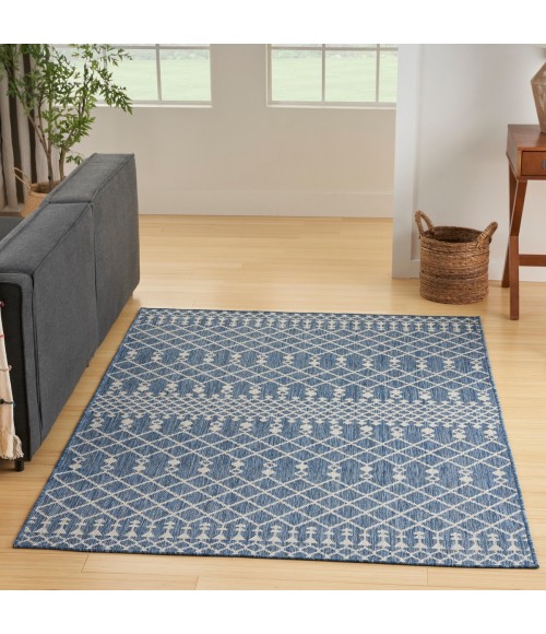 Nourison Positano Navy Blue POS02 4 ft. X 6 ft. Rect. Rug