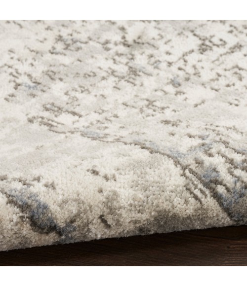 Nourison Concerto Ivory Blue Grey CNC01 4 ft. X Round Rug