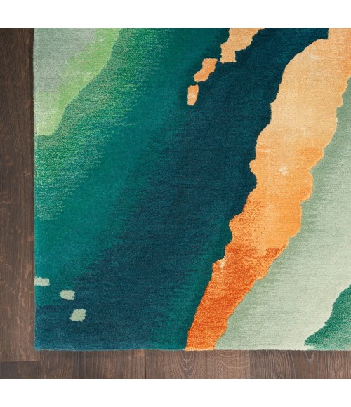 Nourison Prismatic Emerald Rug PRS30 6 ft. X 8 ft. Rect. - Rugs Town Nourison Prismatic Emerald PRS30 6 ft. X 8 ft. Rect. Rug