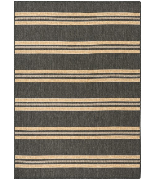 Nourison Horizon Indoor/Outdoor Charcoal HOZ05 6 ft. x 9 ft. Rect. Rug