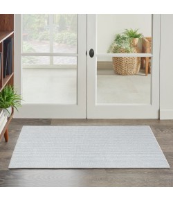 Nourison Textured Home Ivory Blue TXH01 2 ft. 2 in. x 3 ft. 9 in. Rect. Rug