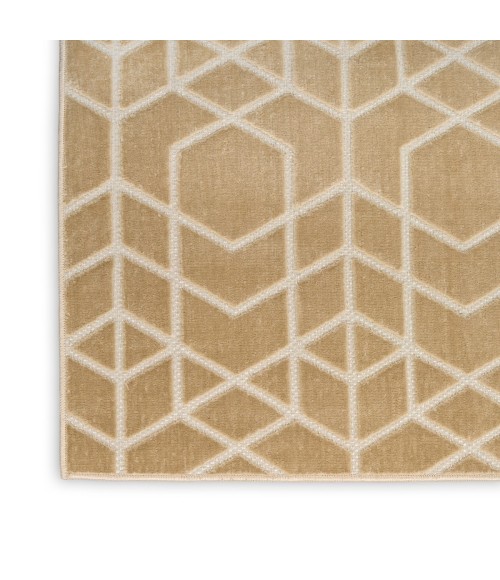 Nourison Washable Charm Beige Ivory WCH01 6 ft. X 9 ft. Rect. Rug