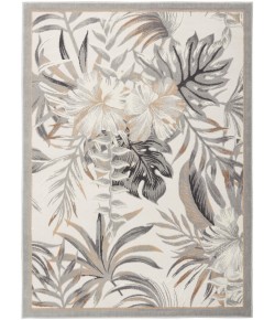 Nourison Pompeii Ivory Grey PMP02 5 ft. 3 in. X 7 ft. 3 in. Rect. Rug