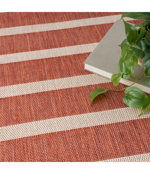 Nourison Positano Terracotta Ivory POS03 10 ft. X 14 ft. Rect. Rug