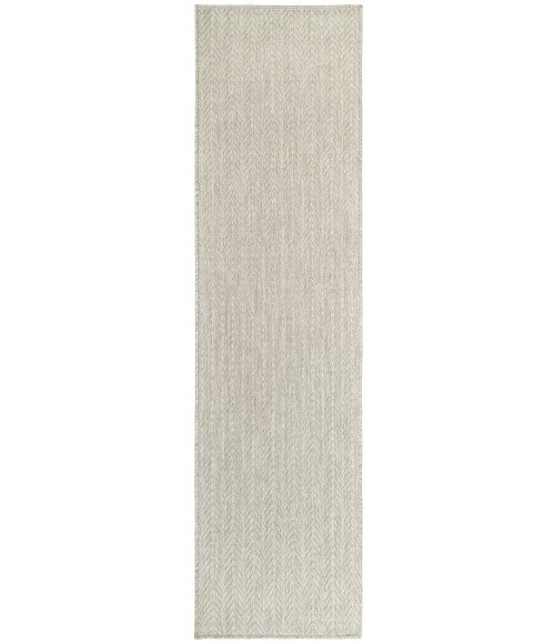 Nourison Horizon Indoor/Outdoor Grey HOZ02 2 ft. 2 in. X 8 ft. Rect. Rug