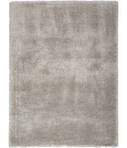 Nourison Luxurious Shag Silver LXR05 4 ft. X 6 ft. Rect. Rug