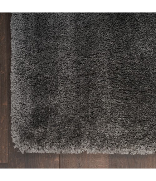 Nourison Luxurious Shag Grey LXR05 4 ft. X 6 ft. Rect. Rug