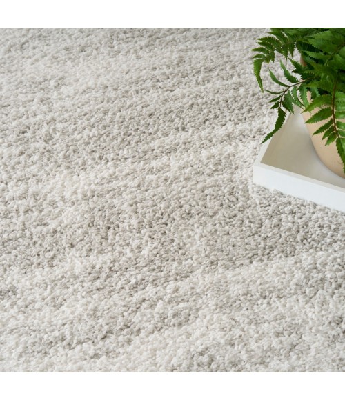 Nourison Modern Shag Ivory Grey MMD04 7 ft. 10 in. X 9 ft. 10 in. Rect. Rug
