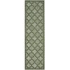 Nourison Easy Care Green NES01 2 ft. 2 in. X 10 ft. Rect. Rug