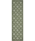 Nourison Easy Care Green NES01 2 ft. 2 in. X 10 ft. Rect. Rug
