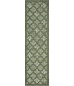 Nourison Easy Care Green NES01 2 ft. 2 in. X 10 ft. Rect. Rug