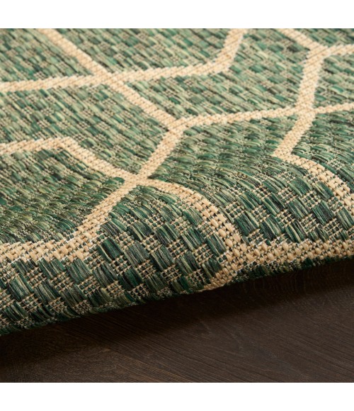 Nourison Horizon Indoor/Outdoor Green HOZ01 2 ft. 2 in. X 8 ft. Rect. Rug