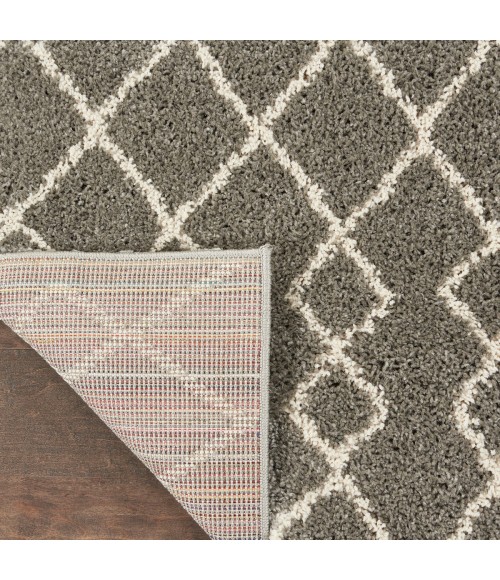 Nourison Geometric Shag Silver GOS01 2 ft. 2 in. X 3 ft. 9 in. Rect. Rug