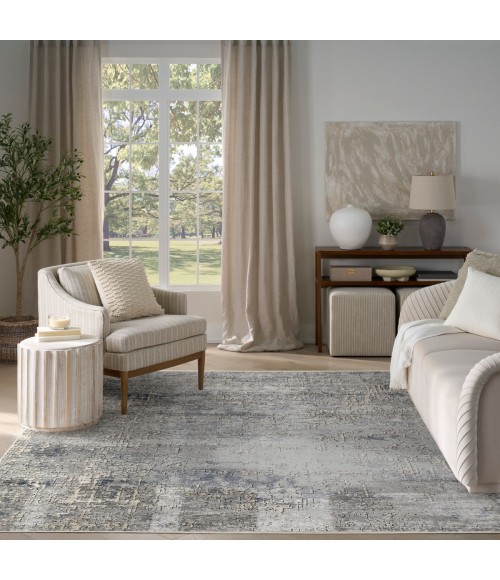 Nourison Quarry Dark Grey QUA17 8 ft. X 10 ft. Rect. Rug
