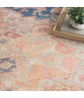 Nourison Vintage Washables Blue Coral VWS13 5 ft. 3 in. X 7 ft. 3 in. Rect. Rug