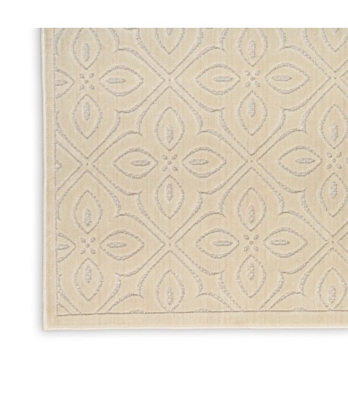 Nourison Washable Charm Ivory WCH03 4 ft. X 6 ft. Rect. Rug