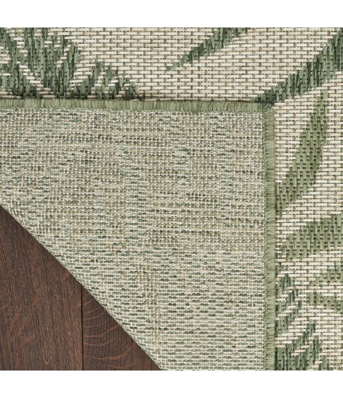 Nourison Garden Oasis Ivory Green GOA02 10 ft. X 14 ft. Rect. Rug