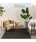 Nourison Horizon Indoor/Outdoor Black HOZ02 5 ft. X 7 ft. Rect. Rug