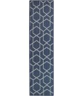 Nourison Horizon Indoor/Outdoor Navy HOZ01 2 ft. 2 in. X 8 ft. Rect. Rug