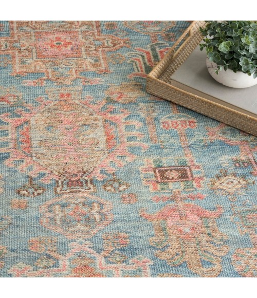 Nourison Vintage Washables Navy Multicolor VWS10 9 ft. X 12 ft. Rect. Rug