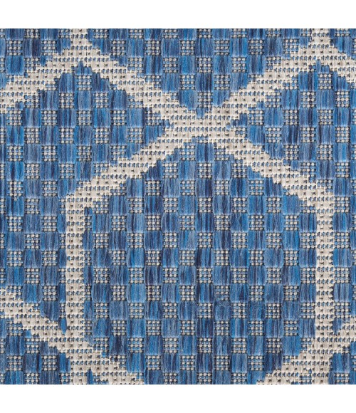 Nourison Horizon Indoor/Outdoor Denim HOZ01 8 ft. X 10 ft. Rect. Rug