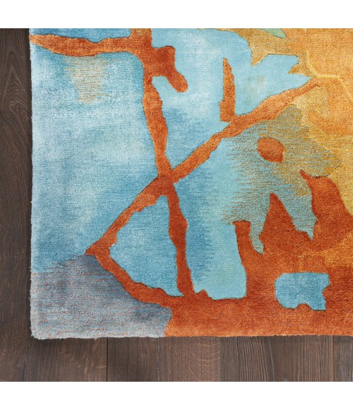 Nourison Prismatic Gold Multicolor PRS29 6 ft. X 8 ft. Rect. Rug